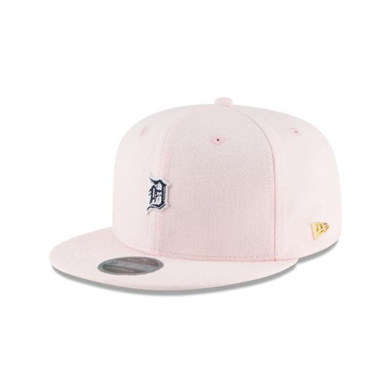 MLB Detroit Tigers Micro Stitch 9Fifty Snapback (GRC3714) - Pink New Era Caps